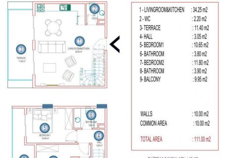 Lägenhet i Mahmutlar, Antalya, Turkiet Nr. 208352 - 15