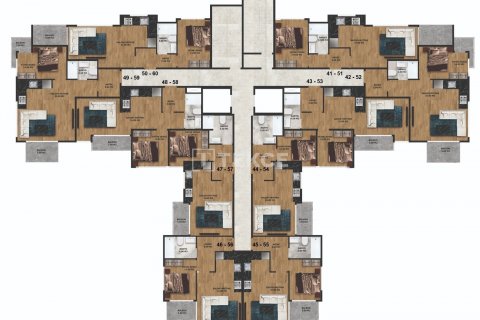 1+1 Takvåning i Alanya, Antalya, Turkiet Nr. 190078 - 14