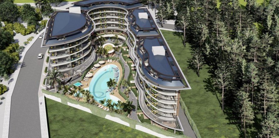 Квартира  2-х ком. в Оба, Анталья, Турция №207595