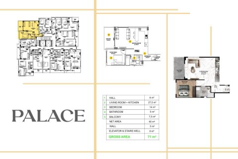 آپارتمان در  Alanya ، ترکیه 103 متر مربع.  شماره 208493 - 29