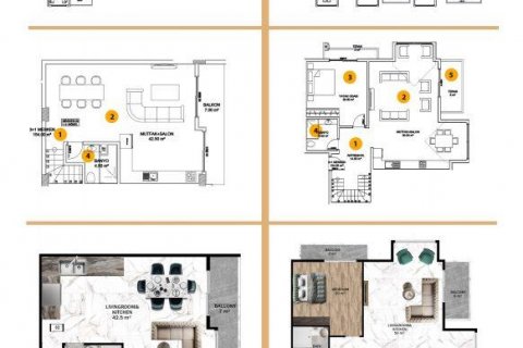 آپارتمان در  Alanya ، ترکیه 103 متر مربع.  شماره 208493 - 25