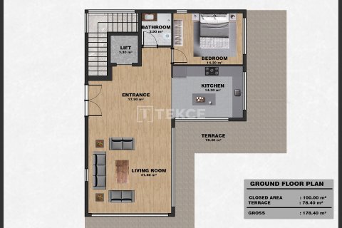 5+1 Villa  i Alanya, Antalya, Tyrkiet Nr. 146817 - 23