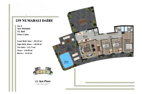 Daire  2+1  Aksu, Antalya, Türkiye №152357 - 25