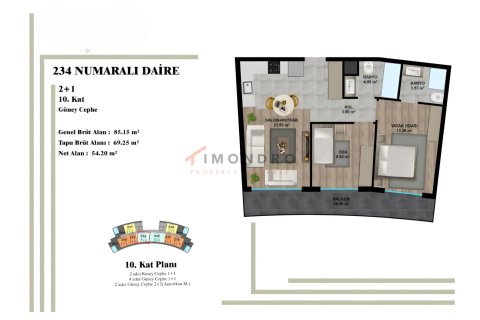 Daire  2+1  Aksu, Antalya, Türkiye №152357 - 22