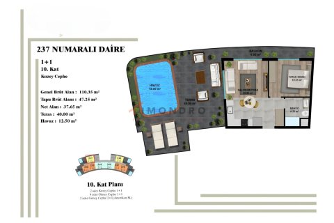 Daire  2+1  Aksu, Antalya, Türkiye №152357 - 23