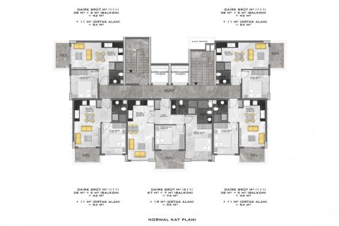 Lägenhet  i Avsallar, Antalya, Turkiet Nr. 209838 - 25