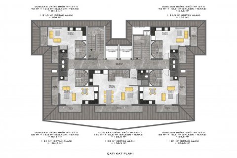 Lägenhet  i Avsallar, Antalya, Turkiet Nr. 209838 - 23