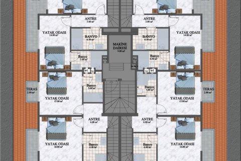 Penthouse  i Alanya, Antalya, Tyrkiet Nr. 209835 - 17