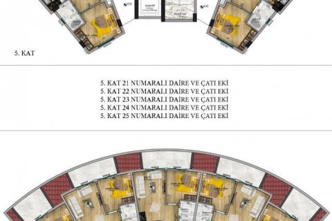 Продажа пентхауса  в Тосмуре, Аланье, Анталье, Турция 2 комн., 47м2, №209839 – фото 20