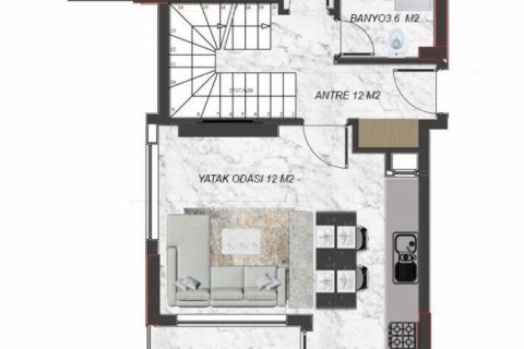 Продажа квартиры  в Махмутларе, Анталье, Турция 2 комн., 60м2, №209592 – фото 22