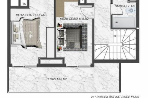 Продажа квартиры  в Махмутларе, Анталье, Турция 2 комн., 60м2, №209592 – фото 20
