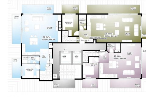 Takleilighet  i Kestel, Antalya, Tyrkia Nr. 209590 - 22