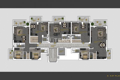 Продажа квартиры  в Аланье, Анталье, Турция 2+1, 95м2, №210372 – фото 17