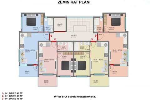 Wohnung  in Avsallar, Antalya, Türkei Nr. 209585 - 17