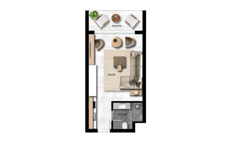 آپارتمان در Bogazi ، ترکیه 48 متر مربع. شماره 211110 - 12