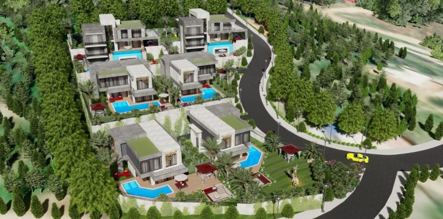 Вилла  5-х ком. в Каргыджаке, Аланья, Анталья, Турция №209067