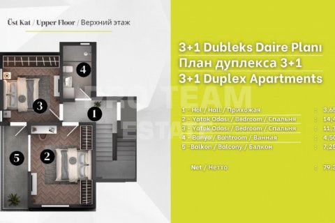 آپارتمان در Muratpasa،  Antalya ، ترکیه 63 متر مربع.  شماره 190194 - 16