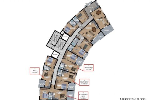 Продажа квартиры в Аланье, Анталье, Турция 3 комн., 80м2, №208937 – фото 15