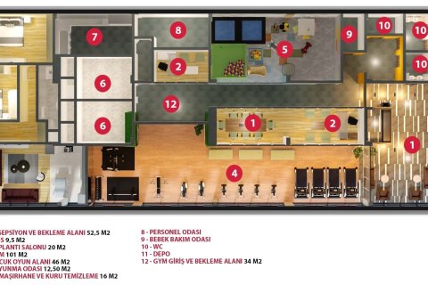 1+1 Lejlighed  i Konakli, Antalya, Tyrkiet Nr. 193037 - 20