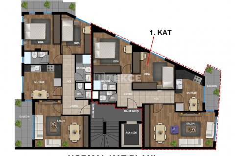 Penthouse for sale in Antalya, Turkey, 2 bedrooms, 110m2, No. 190544 – photo 6