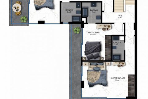 Продажа виллы  в Аланье, Анталье, Турция 5 комн., 215м2, №210091 – фото 16