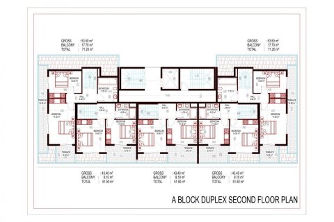 Takvåning  i Alanya, Antalya, Turkiet Nr. 210086 - 21