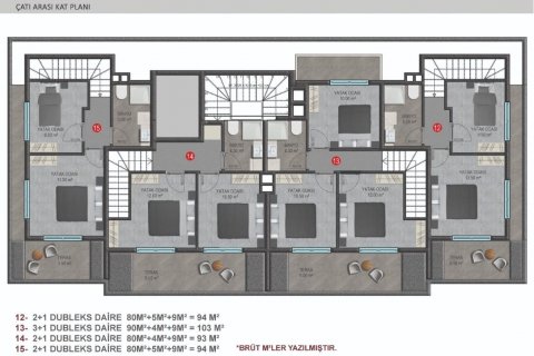 Продажа квартиры  в Оба, Анталье, Турция 4 комн., 95м2, №209902 – фото 21