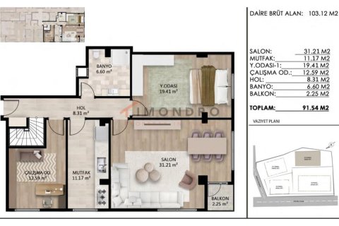 2+1 Wohnung  in Besiktas, Istanbul, Türkei Nr. 210236 - 23