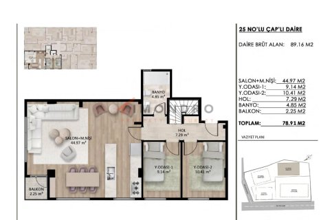 2+1 Wohnung  in Besiktas, Istanbul, Türkei Nr. 210236 - 22