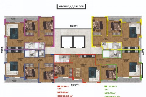 Leilighet  i Alanya, Antalya, Tyrkia Nr. 208136 - 12