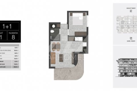 Продажа квартиры  в Кестеле, Бурсе, Турция 1+1, 51м2, №211255 – фото 25