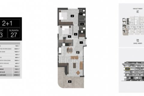 Продажа квартиры  в Кестеле, Бурсе, Турция 1+1, 51м2, №211255 – фото 30