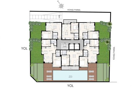 Продажа квартиры  в Оба, Анталье, Турция 2 комн., 47м2, №209254 – фото 18