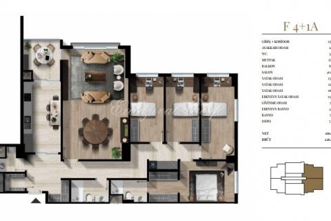 Продажа квартиры  в Стамбуле, Турция 1+1, 52м2, №210527 – фото 24