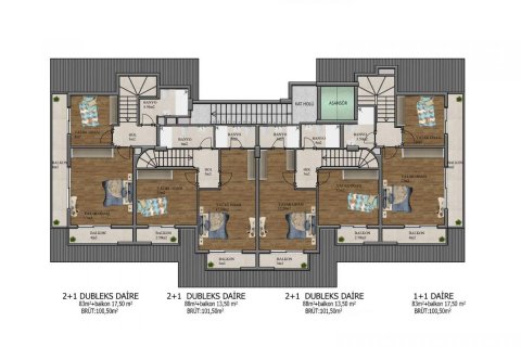 Lejlighed  i Avsallar, Antalya, Tyrkiet Nr. 208487 - 13