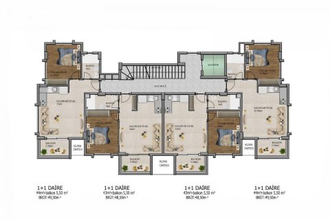 Lejlighed  i Avsallar, Antalya, Tyrkiet Nr. 208487 - 15