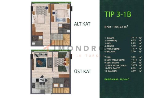 Apartment for sale  in Kâğıthane, Istanbul, Turkey, 1 bedroom, 74m2, No. 192844 – photo 20