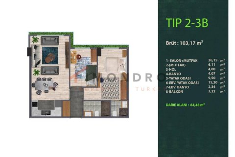 Apartment for sale  in Kâğıthane, Istanbul, Turkey, 1 bedroom, 74m2, No. 192844 – photo 10