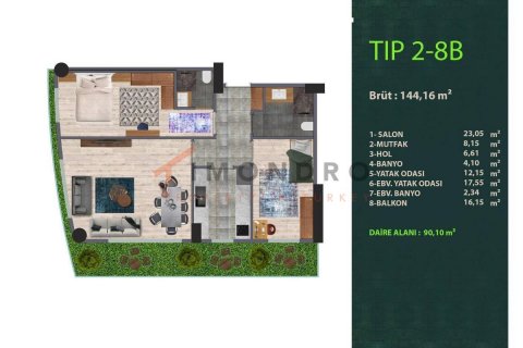 Apartment for sale  in Kâğıthane, Istanbul, Turkey, 1 bedroom, 74m2, No. 192844 – photo 17