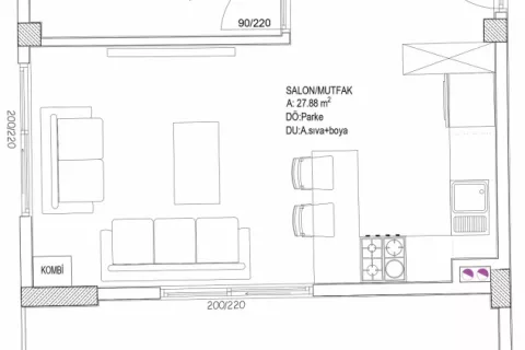 2+1 Lägenhet  i Aksu, Antalya, Turkiet Nr. 189510 - 18