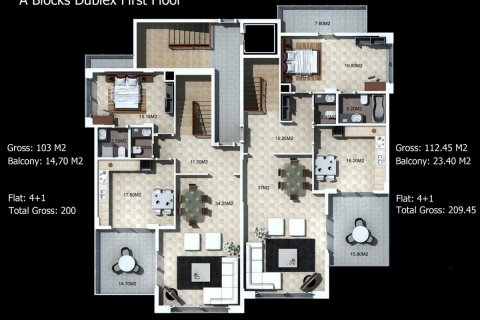 Продажа виллы  в Аланье, Анталье, Турция 2 комн., 115м2, №210095 – фото 23