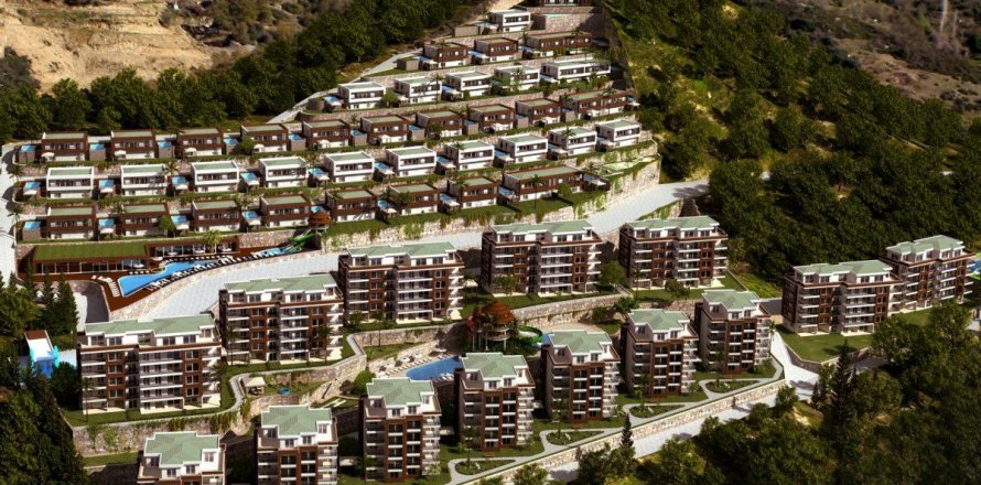 Вилла  2-х ком. в Аланье, Анталья, Турция №210095