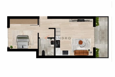 Apartment for sale  in Esentepe, Girne, Northern Cyprus, 1 bedroom, 46m2, No. 210481 – photo 19