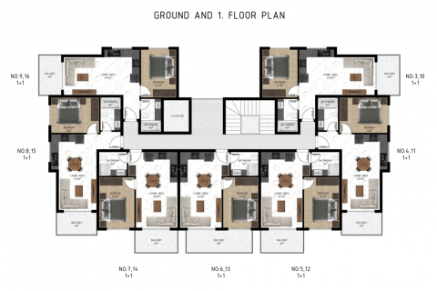 Lejlighed  i Demirtas, Alanya, Antalya, Tyrkiet Nr. 207441 - 23