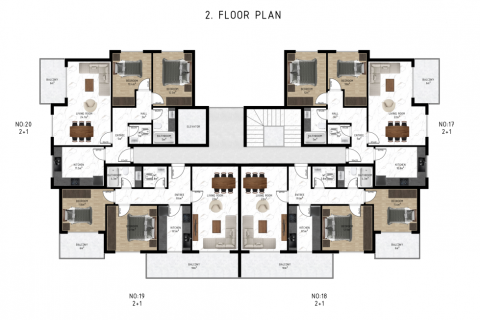 Lejlighed  i Demirtas, Alanya, Antalya, Tyrkiet Nr. 207441 - 24