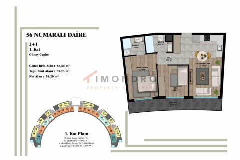 Apartment for sale  in Aksu, Antalya, Turkey, 2 bedrooms, 70m2, No. 191195 – photo 12