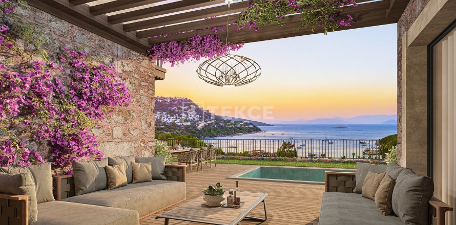4+1 Villa  i Bodrum, Mugla, Tyrkiet Nr. 190119