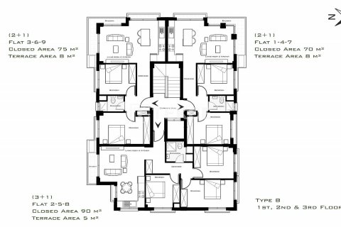 Daire 3+1 Girne, №44690 - 20
