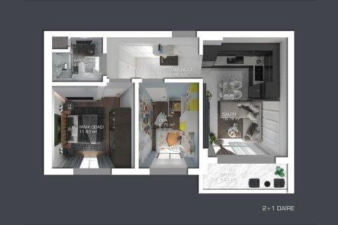 Daire   Gazipaşa, Antalya, Türkiye №208705 - 28