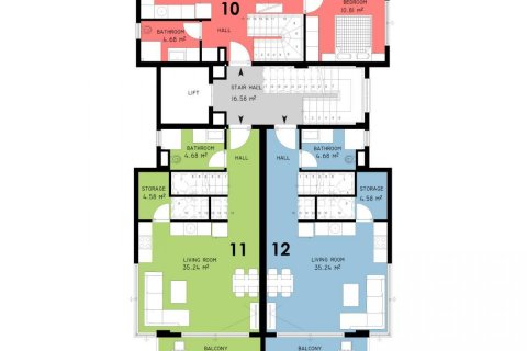 Продажа пентхауса  в Аланье, Анталье, Турция 4 комн., 70м2, №209999 – фото 9